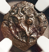 "Widow's Mite" Type II, 103-76 BC, Prutah, Judaea, NGC authenticated. Alex. Jannaeus
