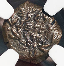 "Widow's Mite" Type II, 103-76 BC, Prutah, Judaea, NGC authenticated. Alex. Jannaeus