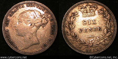 Great Britain, 1881, 6 Pence, KM757, VF