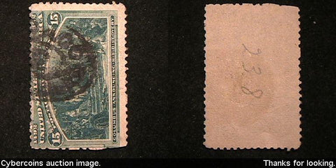 US #238 15 Cent Columbus Announcing