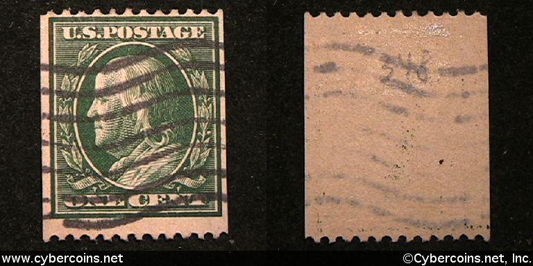 US #348 1 Cent Franklin - Used - Medium