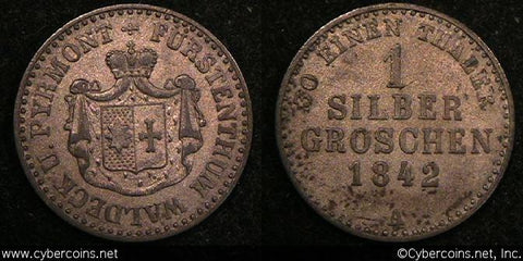 Waldeck-Pyrmont, 1842A, Groschen, KM157,