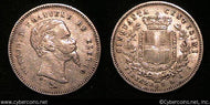 Italy/Tuscany, 1860, 50 Centesimi, C84 - VF/XF