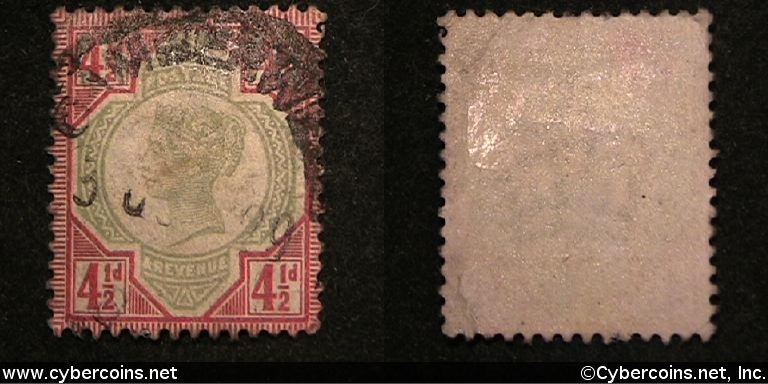 Great Britain #117 - 42&1/2 Pence - Used