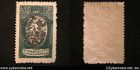 Liechtenstein #64 - 30 RP - Mint - never hinged.