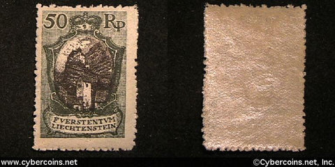 Liechtenstein #69 - 50 RP - Mint - lightly