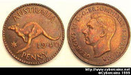 Australia, 1940P, 1 penny,  XF , KM36