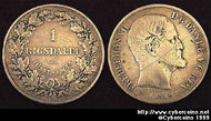 Denmark, 1855FF, 1 rigsdaler, F+ KM760.2