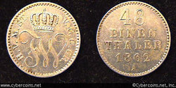 Mecklenburg-Schwerin, 1862A, 1/48 Thaler
