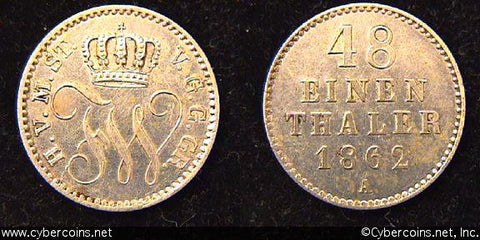 Mecklenburg-Schwerin, 1862A, 1/48 Thaler