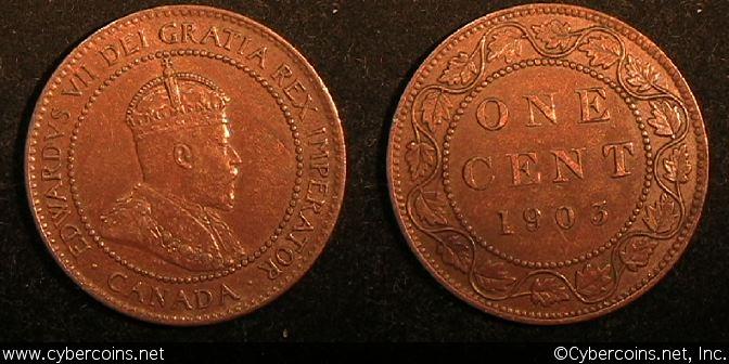 1903, Canada cent, KM8, choice XF+. Not quite