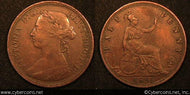 Great Britain, 1891, XF, KM754 - 1/2 Penny