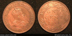1906, Canada cent, KM8, AU/UNC. Great coin