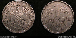 Germany, 1950D, 1 mark, XF, KM110.