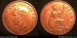 Great Britain, 1945, Penny, AU, KM845