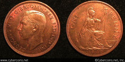 Great Britain, 1940, 1 penny, AU, KM845