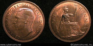 Great Britain, 1940, 1 penny, AU, KM845