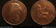 Great Britain, 1867, 1/2 Penny - VF - KM748.2