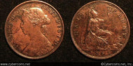 Great Britain, 1863, 1/2 penny, XF, KM748.2