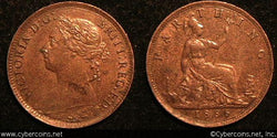 Great Britain, 1886, 1 farthing, AU/UNC-,