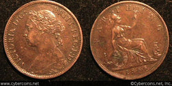 Great Britain, 1886, 1 farthing, XF/AU, KM753.