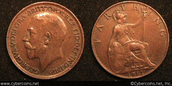 Great Britain, 1912, 1 farthing, AU, KM808.1.