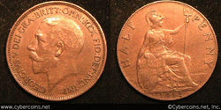 Great Britain, 1912, 1/2 Penny, AU, KM809