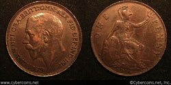 Great Britain, 1916, 1 Penny, XF, KM810 -