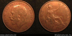 Great Britain, 1921, Penny, XF, KM810