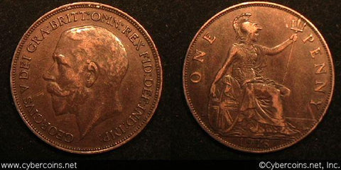Great Britain, 1918, 1 Penny, XF, KM810