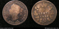 1889, Canada 5 cent, KM2, G