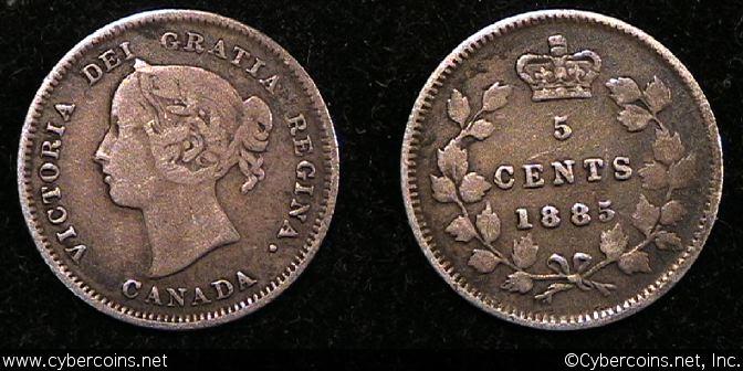 Canada 1894 1 Large Cent Coin - F/VF
