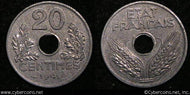 France, 1941,   20 centimes, UNC, KM900.1
