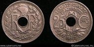 France, 1917,  20 centimes, XF, KM867a  -