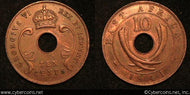 East Africa, 1941 I, AU/XF, KM26.1 - 10 cents