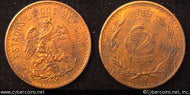 Mexico, 1939,  2 centavos, UNC, KM419
