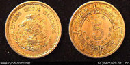 Mexico, 1938, 5 centavos,  XF, KM423