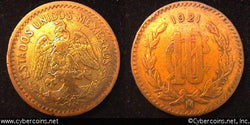 Mexico, 1921,  10 centavos, VF, KM430