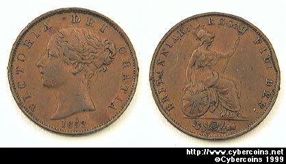 Great Britain, 1853/2, 1/2 penny, XF, KM726