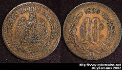 Mexico, 1935,  10 centavos, XF, KM430