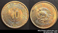 Mexico, 1939, 10 centavos,  UNC+, KM432