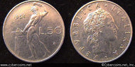 Italy, 1954, 50 lira,  XF, KM95