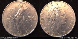 Italy, 1956,  50 lira, XF, KM95