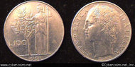 Italy, 1955, 100 lira, AU, KM96