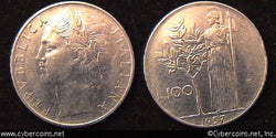 Italy, 1957,  100 lire, XF, KM96