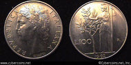 Italy, 1962, 100 lira,  AU, KM96