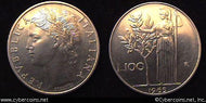 Italy, 1965,  100 lire, CL UNC as AU, KM96