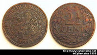 Netherlands, 1915,  2 1/2 cents, XF+, KM150