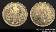 Surinam, 1942P,  10 cent, AU, KM9